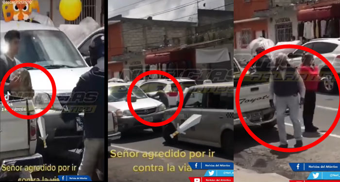 Anciano Se Confundi E Iba Contra La V A Taxista Destruye Su Carro En Mixco Video Noti Guate